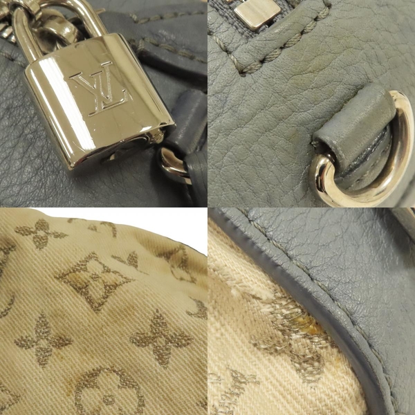 【二手名牌BRAND OFF】LOUIS VUITTON 路易威登 米色 藍色 單寧 Speedy Round 兩用包 product thumbnail 9