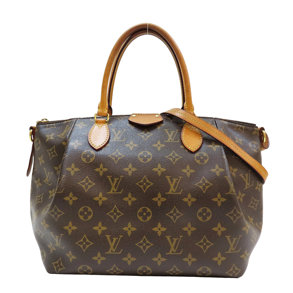 【二手名牌BRAND OFF】LOUIS VUITTON LV 路易威登 棕色 原花 PVC塗層帆布 TURENNE PM 兩用包 M48813