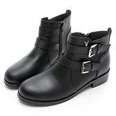 PLAYBOY 個性首選 輕巧舒適顯瘦短靴-黑(Y7801)