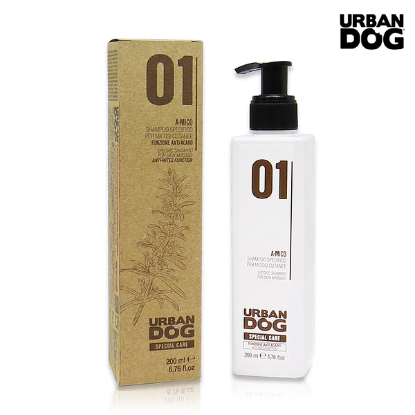 URBANDOG 城市系列 01抗黴菌除蟎特效沐浴乳 200ml 犬適用 除螨