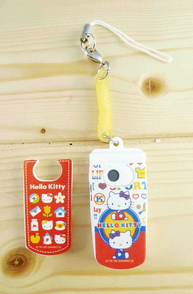 【震撼精品百貨】Hello Kitty 凱蒂貓~可換殼手機吊飾-紅白手機