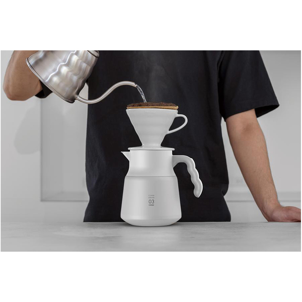 HARIO 2021新品 V60 不鏽鋼保溫咖啡壺 PLUS 800 咖啡壺 真空保溫壺 800mL product thumbnail 4