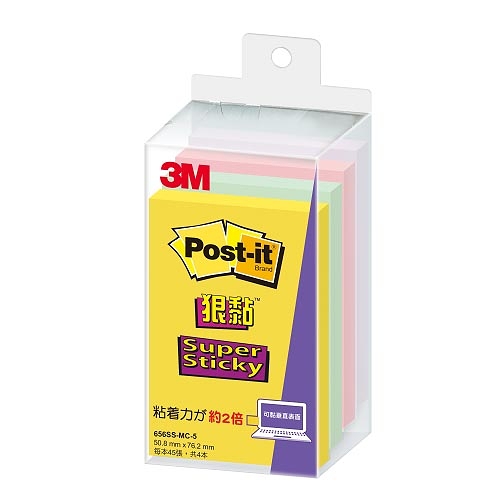 3M 思高牌 Post-it NO.656SS-MC-5 利貼狠黏標籤紙/便條紙/便利貼 76.2mmx50.8mm