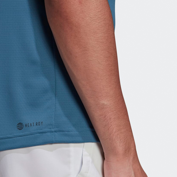【現貨】Adidas TENNIS FREELIFT 男裝 短袖 POLO衫 休閒 網球 散熱 藍【運動世界】HB9137 product thumbnail 8