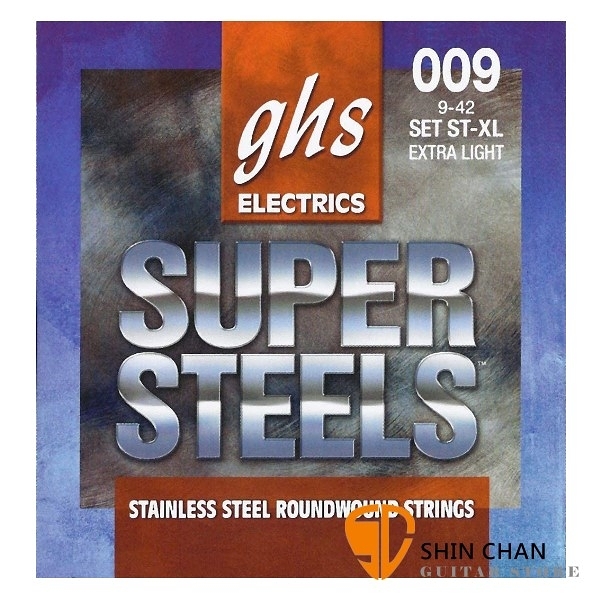 GHS Super Steels Set ST-XL 電吉他弦 (09-42)【美國製/電吉他弦/Set-ST-XL】