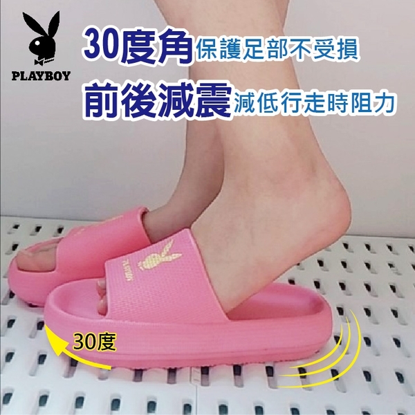 (e鞋院)PLAY BOY經典厚底輕量防滑拖鞋 product thumbnail 2