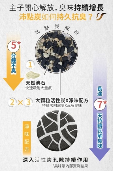 ODOUT 臭味滾 沛點炭 強效除臭粒80g 三重除臭 低粉塵 零香精 除臭貓砂『寵喵樂旗艦店』 product thumbnail 5