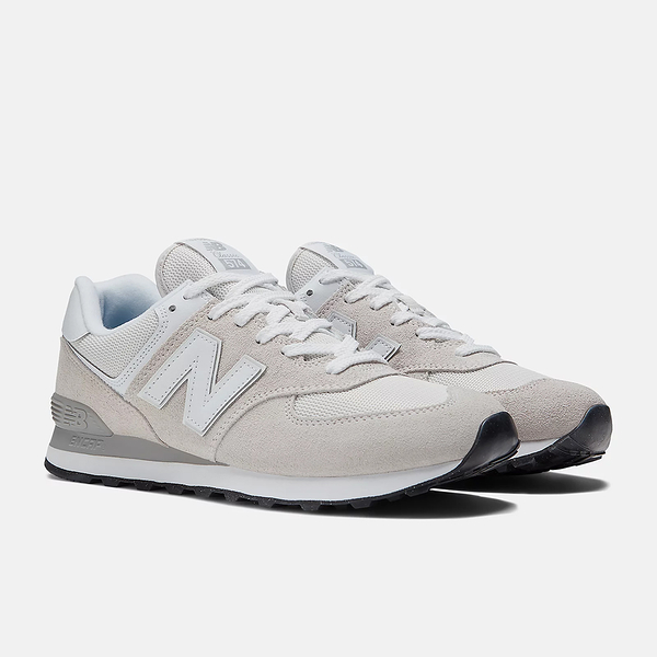 NEW BALANCE 休閒鞋 574 情侶鞋 米灰色 D楦 麂皮 復古 運動鞋 ML574EVW