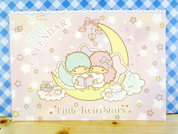 【震撼精品百貨】Little Twin Stars KiKi&LaLa 雙子星小天使~雙面卡片-月亮介紹