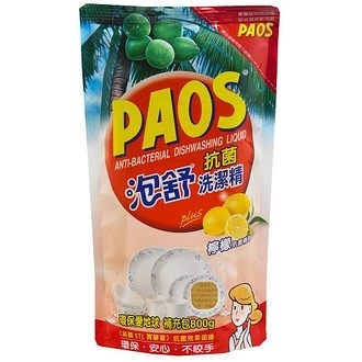 PAOS泡舒 洗潔精 補充包-檸檬 800g【康鄰超市】