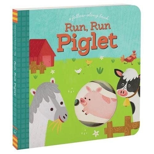 A Follow-Along Book：Run, Run Piglet 小豬的農莊漫遊遊戲書