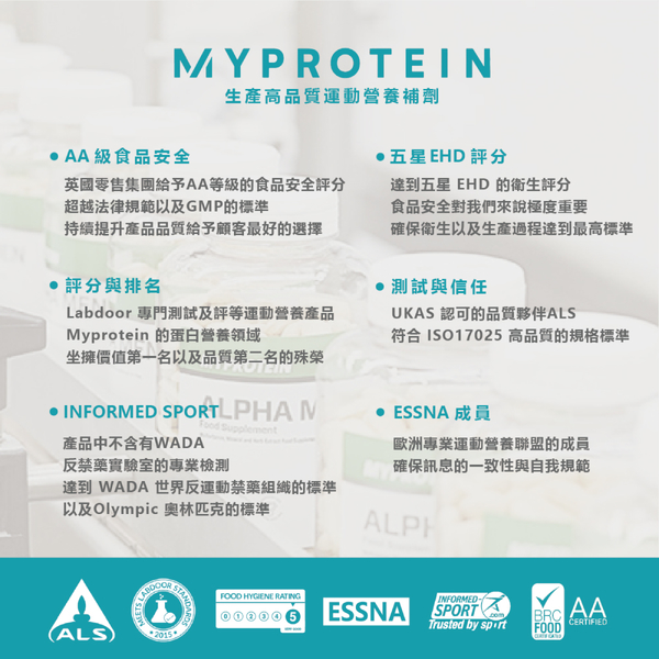 英國 Myprotein 濃縮乳清蛋白粉 1KG 乳清蛋白 低脂低熱量 原味 英式奶茶 抹茶拿鐵 柔滑巧克力風味 product thumbnail 4