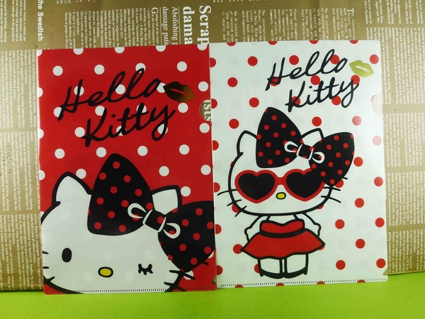 【震撼精品百貨】Hello Kitty 凱蒂貓~2入文件夾~搖滾【共1款】