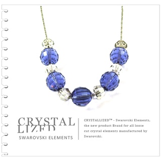新光飾品-藍色魅影潮流圓珠水晶項鏈 product thumbnail 2