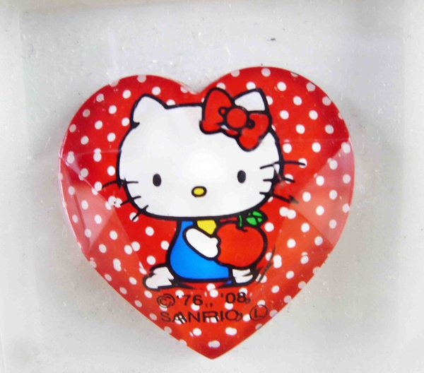 【震撼精品百貨】Hello Kitty 凱蒂貓~KITTY立體小貼紙-愛心點點