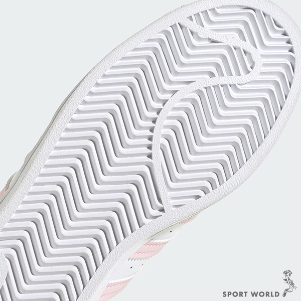 Adidas Superstar 女鞋 休閒鞋 貝殼頭 皮革 白粉【運動世界】HQ1906 product thumbnail 9