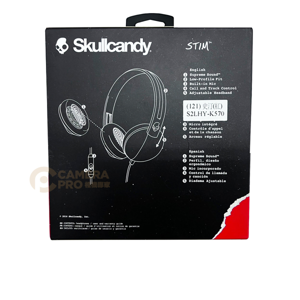 ◎相機專家◎ 特價出清 Skullcandy STIM S2LHY-K570 耳罩式耳機 內建麥克風 史汀(紅) 公司貨