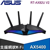 【南紡購物中心】ASUS 華碩 RT-AX82U V2 雙頻 WiFi 6 電競無線路由器(分享器)