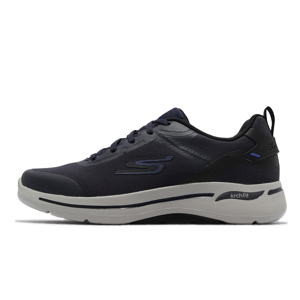 Skechers 休閒鞋 Go Walk Arch Fit 健走 男鞋 專利鞋墊 避震 藍 216134NVY