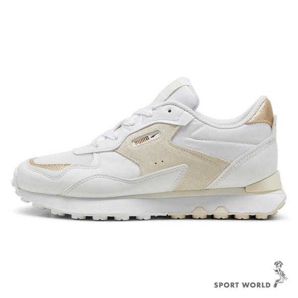 Puma 女鞋 休閒鞋 拼接 謝欣穎 米白【運動世界】39377002