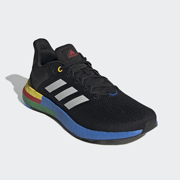 【現貨】Adidas Pureboost 21 男女慢跑鞋 彩虹底 黑【運動世界】GY5103 product thumbnail 3