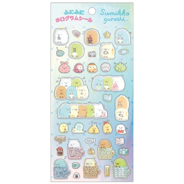 【震撼精品百貨】角落生物 Sumikko Gurashi~SAN-X 角落生物箔押貼紙-相聚一起*81446