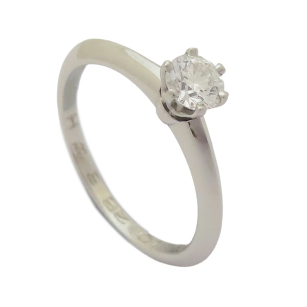 【二手名牌BRAND OFF】Tiffany & Co 蒂芬妮 Tiffany Setting 0.31CT 鑽石 PT950 鉑金戒指/刻字 product thumbnail 2