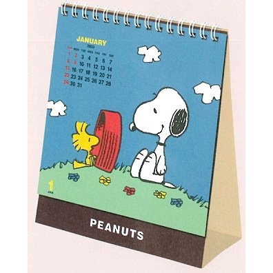 【震撼精品百貨】2023年曆~史奴比Peanuts Snoopy~史奴比Snoopy 2023 線圈雙面桌曆*30605