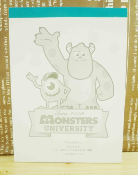 【震撼精品百貨】Monsters University_怪獸大學~便條本-大眼仔圖案-橘色 product thumbnail 4