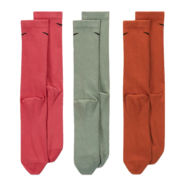 【現貨】Nike 襪子 長襪 中筒襪 素色襪 一組三雙入 藍綠奶茶/紅綠棕【運動世界】SX6891-924/SX6891-923 product thumbnail 6