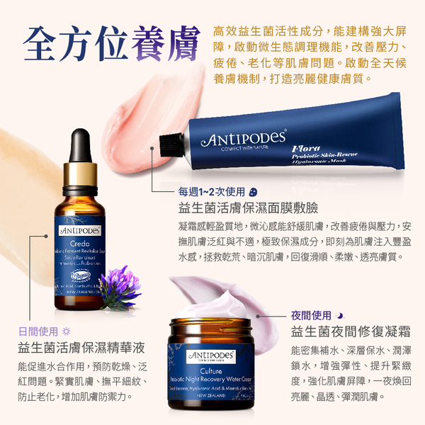 即期品【Jollyard 潔麗雅】Antipodes 益生菌活膚保濕面膜 75ml *二支 product thumbnail 4