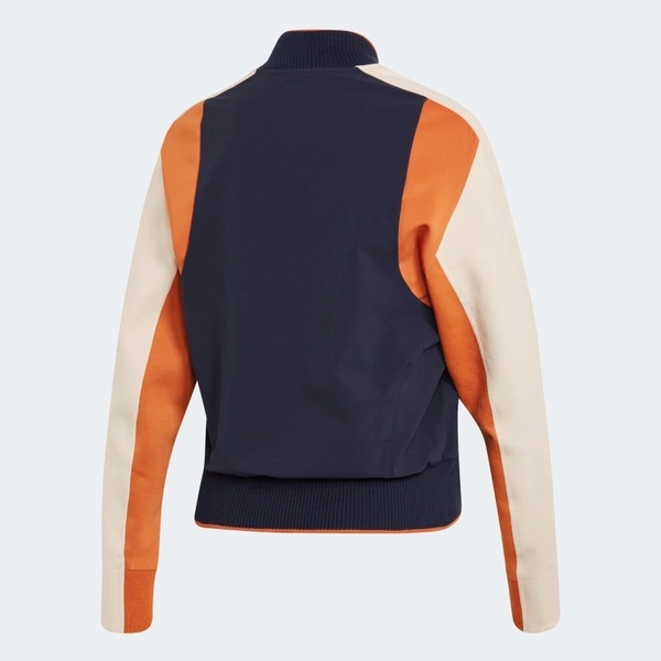 ADIDAS VRCT JACKET 女裝 外套 立領 休閒 拼接 拉鍊口袋 深藍 米色【運動世界】DX8420 product thumbnail 6