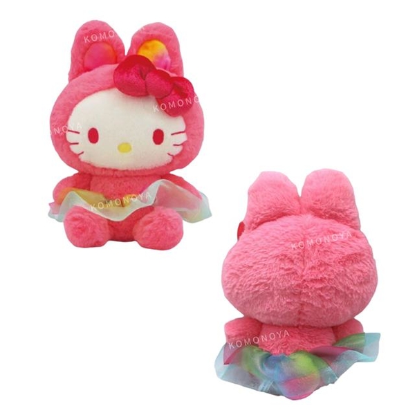 小禮堂 Hello Kitty 絨毛玩偶娃娃 S (兔裝紗裙款) product thumbnail 2