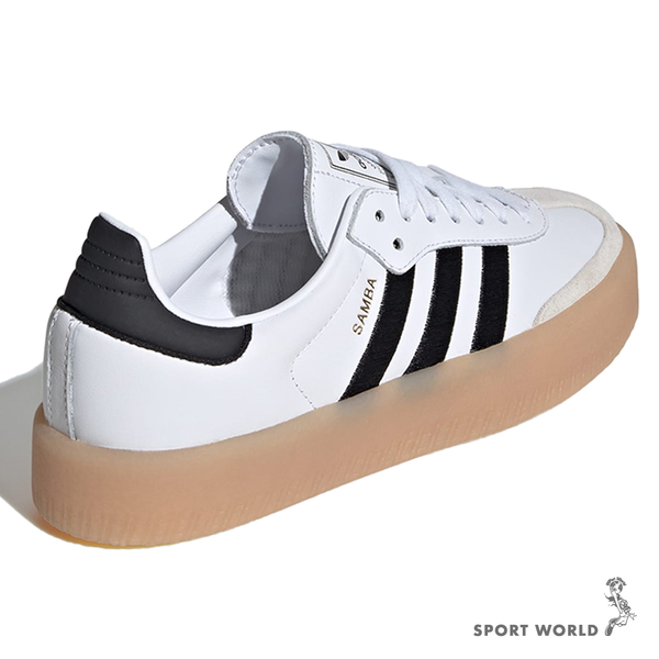 Adidas Sambae 女鞋 休閒鞋 皮革 膠底 厚底 德訓鞋 白【運動世界】IG5744 product thumbnail 5