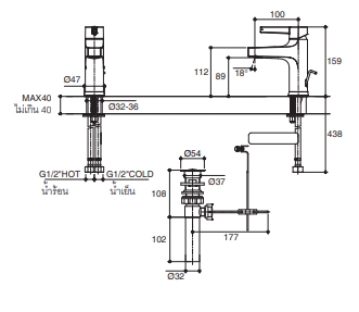 【麗室衛浴】美國KOHLER Taut系列 臉盆龍頭K-74013X-4A-CP product thumbnail 2