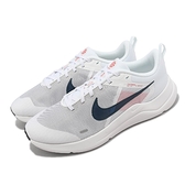 Nike 慢跑鞋 Downshifter 12 白 藍 女鞋 路跑 運動鞋 【ACS】 DD9293-101