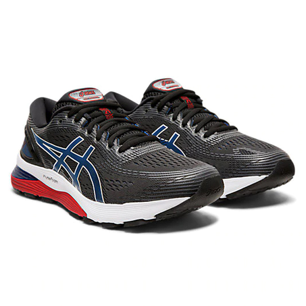 Asics GEL-NIMBUS 21 男鞋 慢跑 訓練 回彈 網布 緩震 黑藍【運動世界】1011A169-005 product thumbnail 3