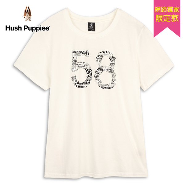 Hush Puppies T恤 女裝趣味塗鴉58復刻狗短袖T恤 product thumbnail 2