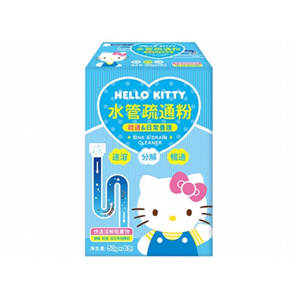 Hello Kitty 水管疏通粉(50gx6入) 【小三美日】三麗鷗授權