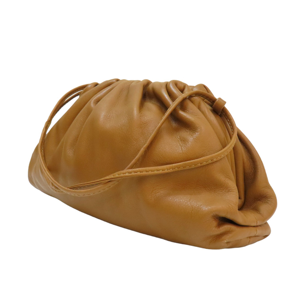 【二手名牌BRAND OFF】BOTTEGA VENETA BV 寶緹嘉 棕色 牛皮 Mini Clutch 雲朵 肩背包 product thumbnail 3