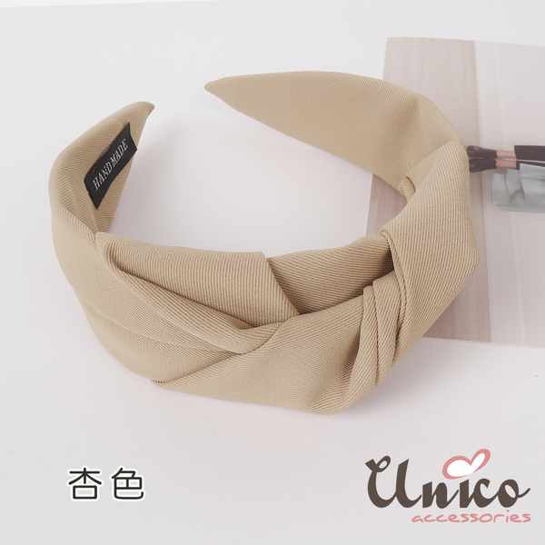 UNICO 韓國帶法式復古風扭結寬髮箍 product thumbnail 4