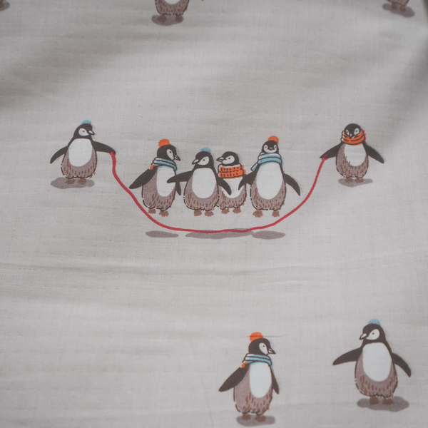 二層紗 企鵝冰營 單人床包＋兩用被三件組 觸感親膚柔軟 台灣製 棉床本舖 product thumbnail 10