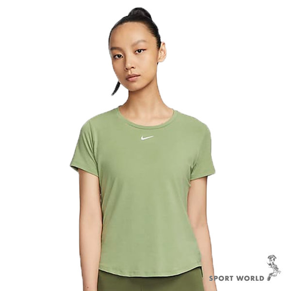 【下殺】Nike 短袖上衣 女裝 防曬 UPF40+ 排汗 綠【運動世界】DD0619-386