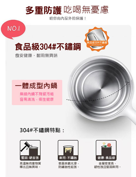 可利亞 1.7L內膽304不鏽鋼蒸煮美食鍋 KR-D059(P)(B) product thumbnail 7