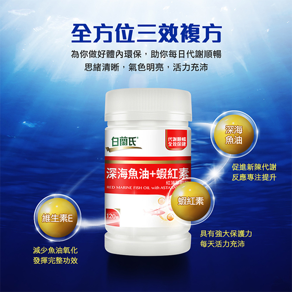 白蘭氏 深海魚油+蝦紅素加倍組(120錠+30錠*2) EYSPL092 product thumbnail 7