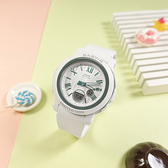Baby-G CASIO / BGA-290SW-7A / 卡西歐 甜美時尚 糖果色調 雙顯 世界時間 防水100米 橡膠手錶 白色 41mm