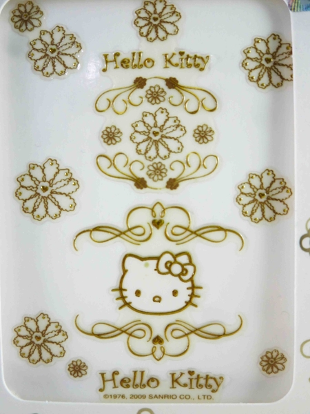 【震撼精品百貨】Hello Kitty 凱蒂貓~KITTY立體鋁鑽貼紙-菊花 product thumbnail 3