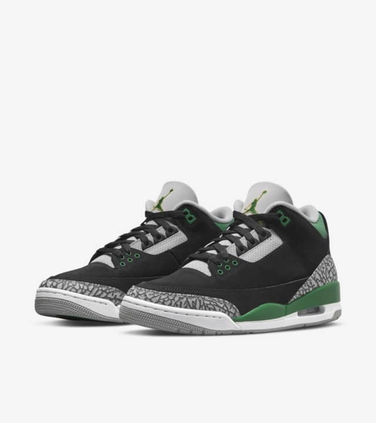 Nike 休閒鞋Air Jordan 3代Retro 男鞋Pine Green 爆裂紋AJ3 喬丹黑綠 CT8532030 【KAORACER】 product thumbnail 2