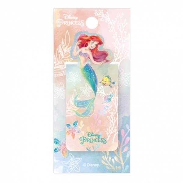 小禮堂 迪士尼 小美人魚 造型書籤磁鐵夾 (彩色側身款) 4713752-126350