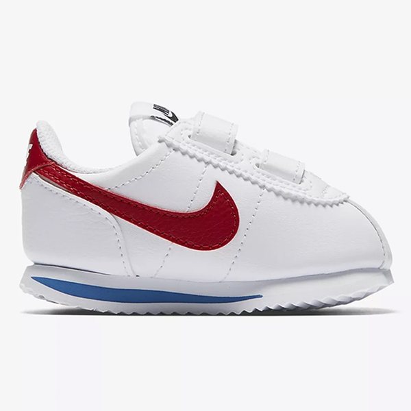 【現貨】NIKE CORTEZ BASIC SL TD 童鞋 小童 休閒 阿甘 皮革 魔鬼氈 白藍紅【運動世界】904769-103 product thumbnail 3